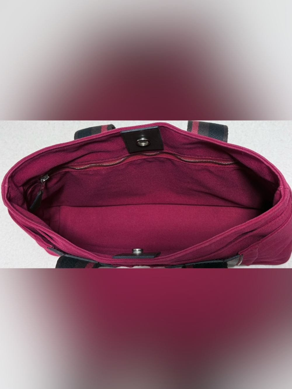 Hermes Troca Horizontal PM Canvas Handbag - Picture 14 of 16